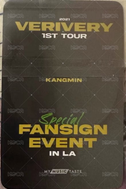VERIVERY 1st TOUR mmt special fansign event in LA 簽售卡  背面
