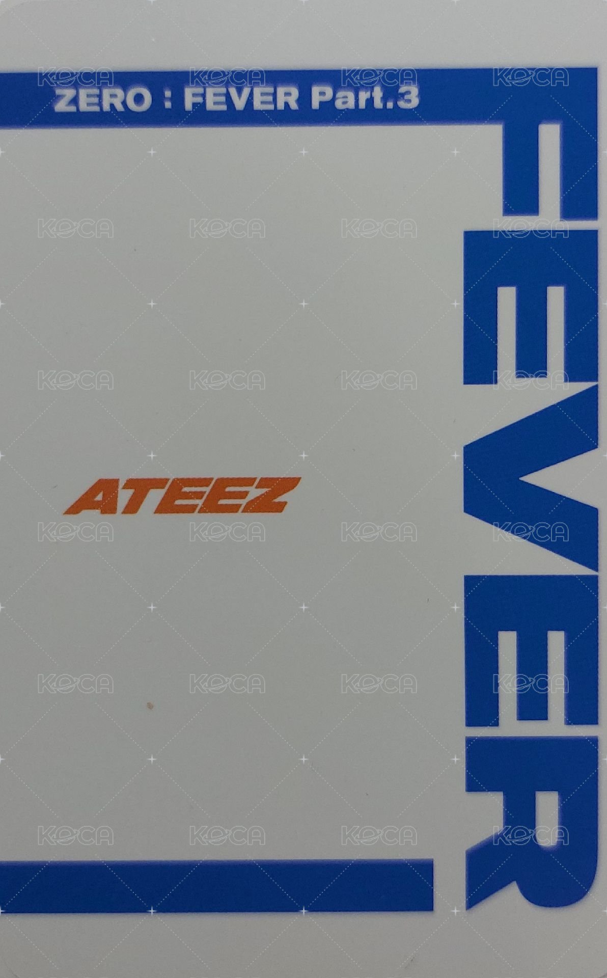 Fever pt.3 sw 2.0 簽售卡  背面