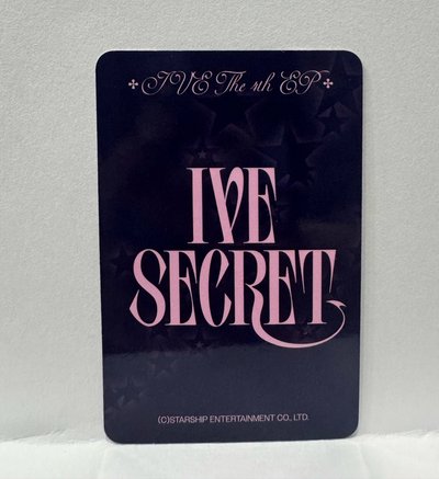 IVE SECRET 船特 單封 特典卡 