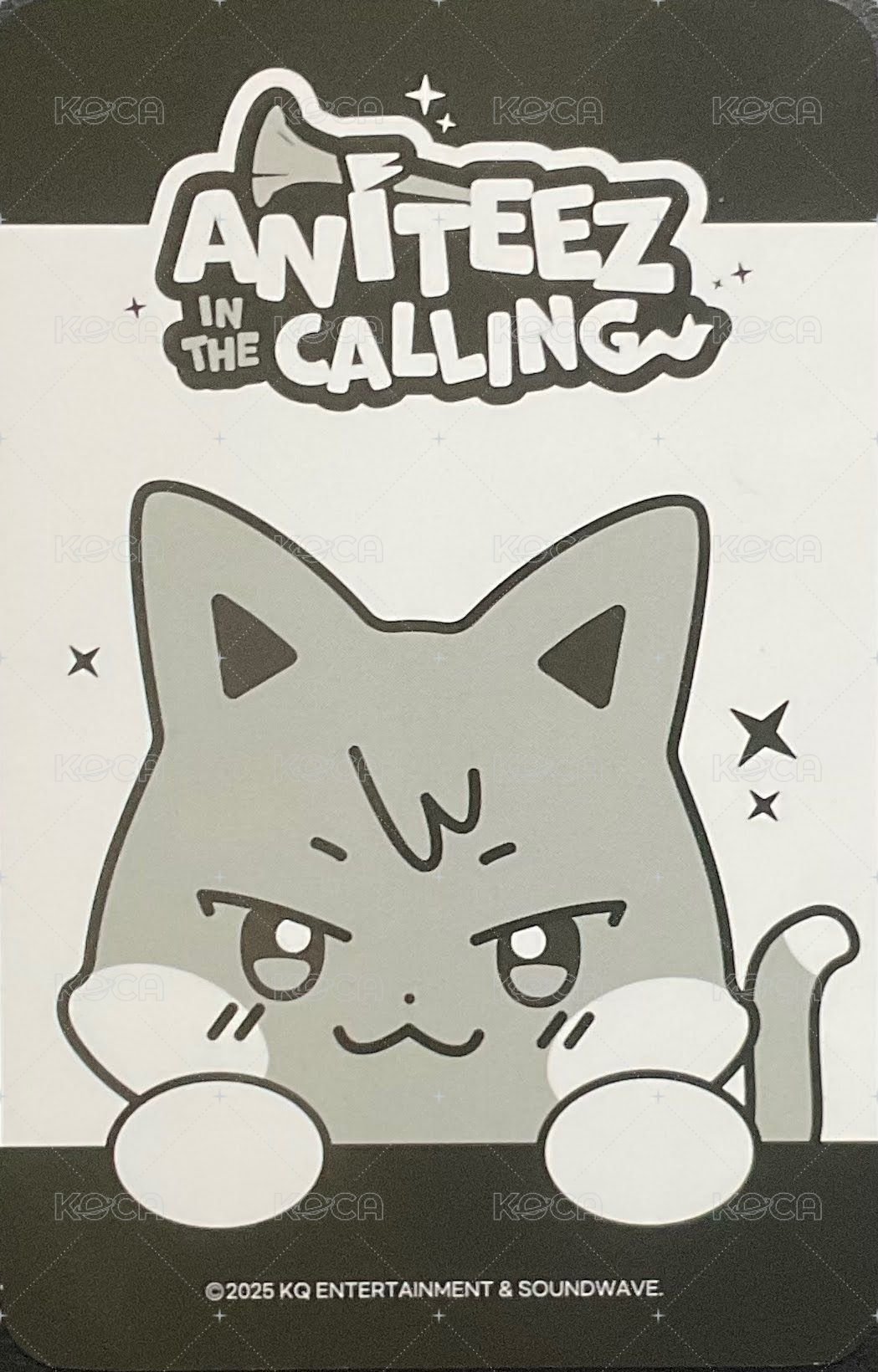 ANITEEZ IN THE CALLING 周邊卡 FACE POUCH BAG 背面