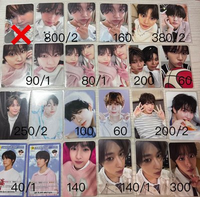 NCT WISH 小卡 專卡 隨機卡