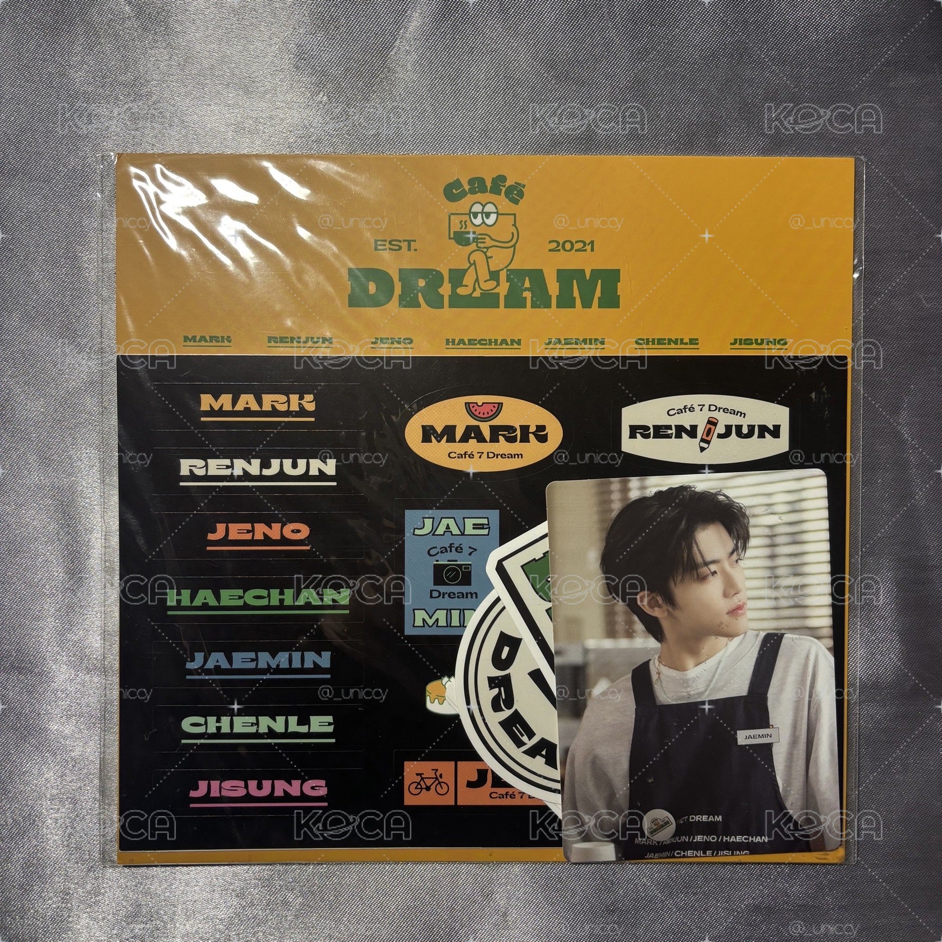咖啡廳系列貼紙組_JAEMIN