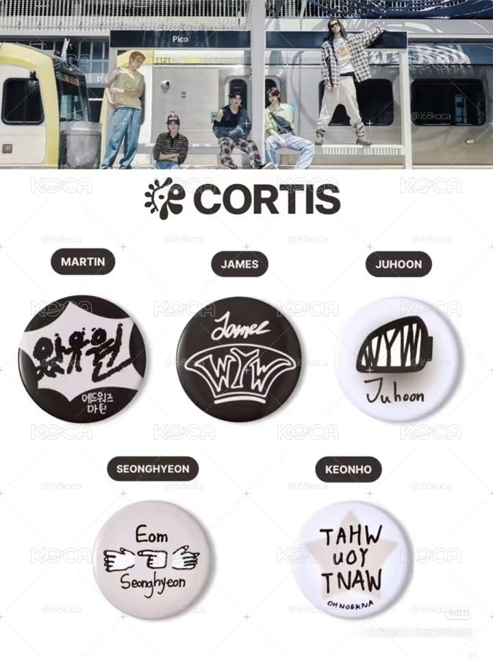 單出$550 Cortis趙雨凡徽章全新含外袋