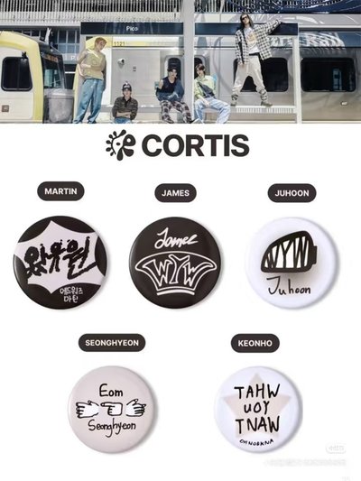 Cortis趙雨凡徽章全新含外袋