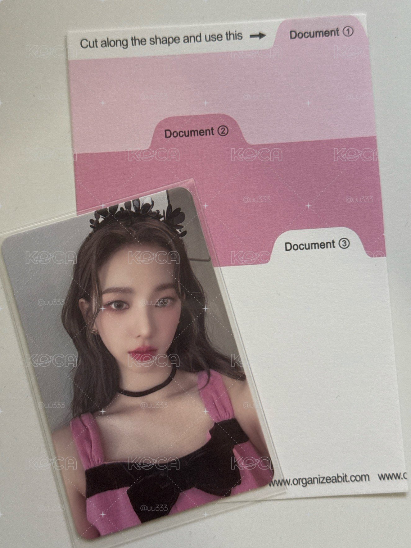 aespa karina 答題柚 閃卡