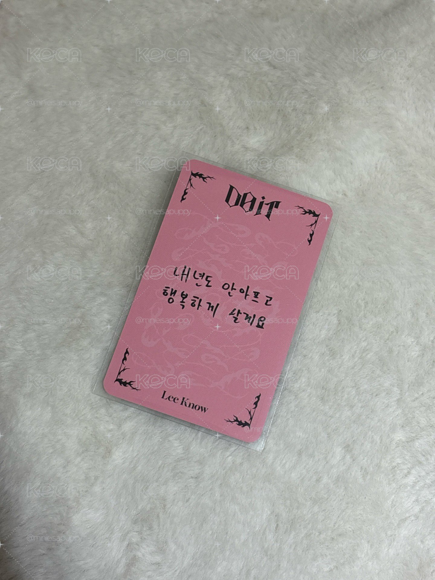 DO IT fans簽售卡 旻