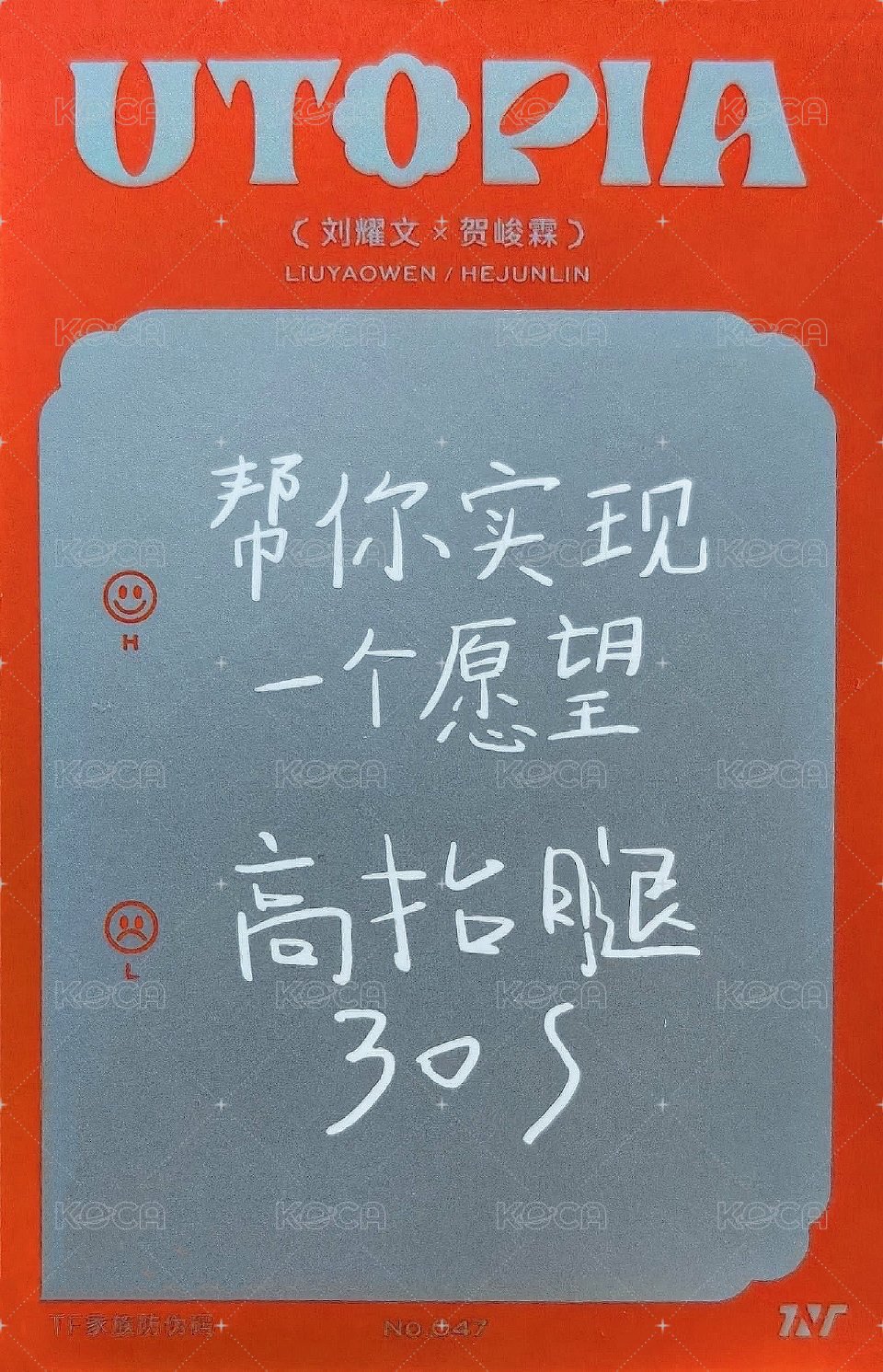 二專 隨機卡 47雙人 背面