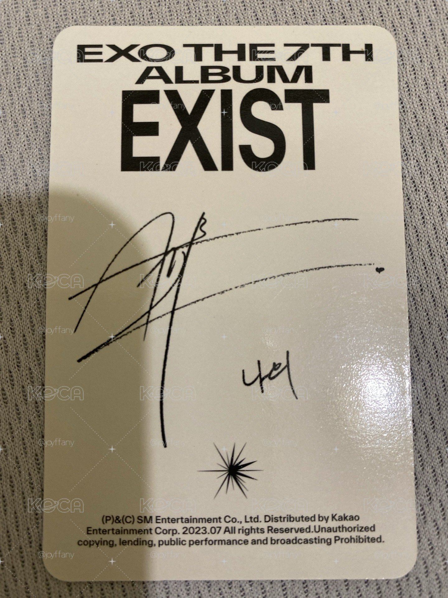 EXIST 吳世勳專卡