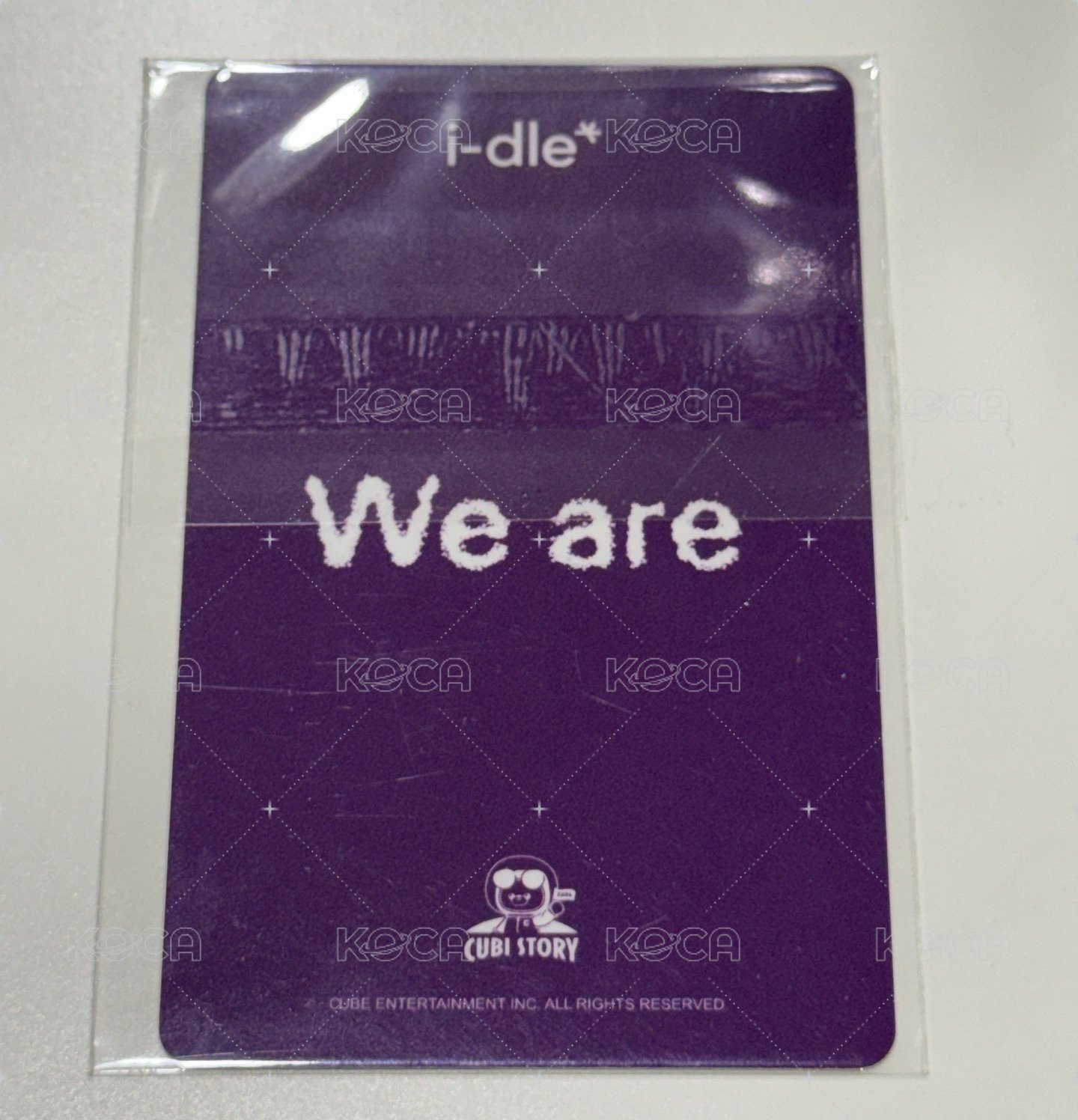 We are cube 周邊卡 飲料卡 背面