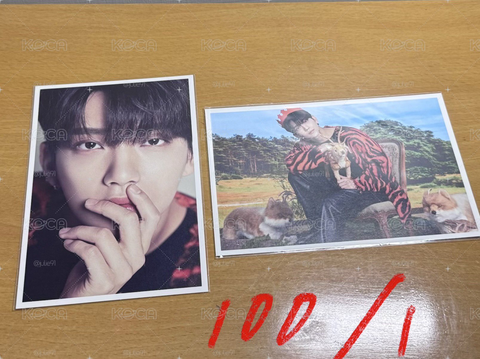💗seventeen 洪知秀 D社展覽明信片