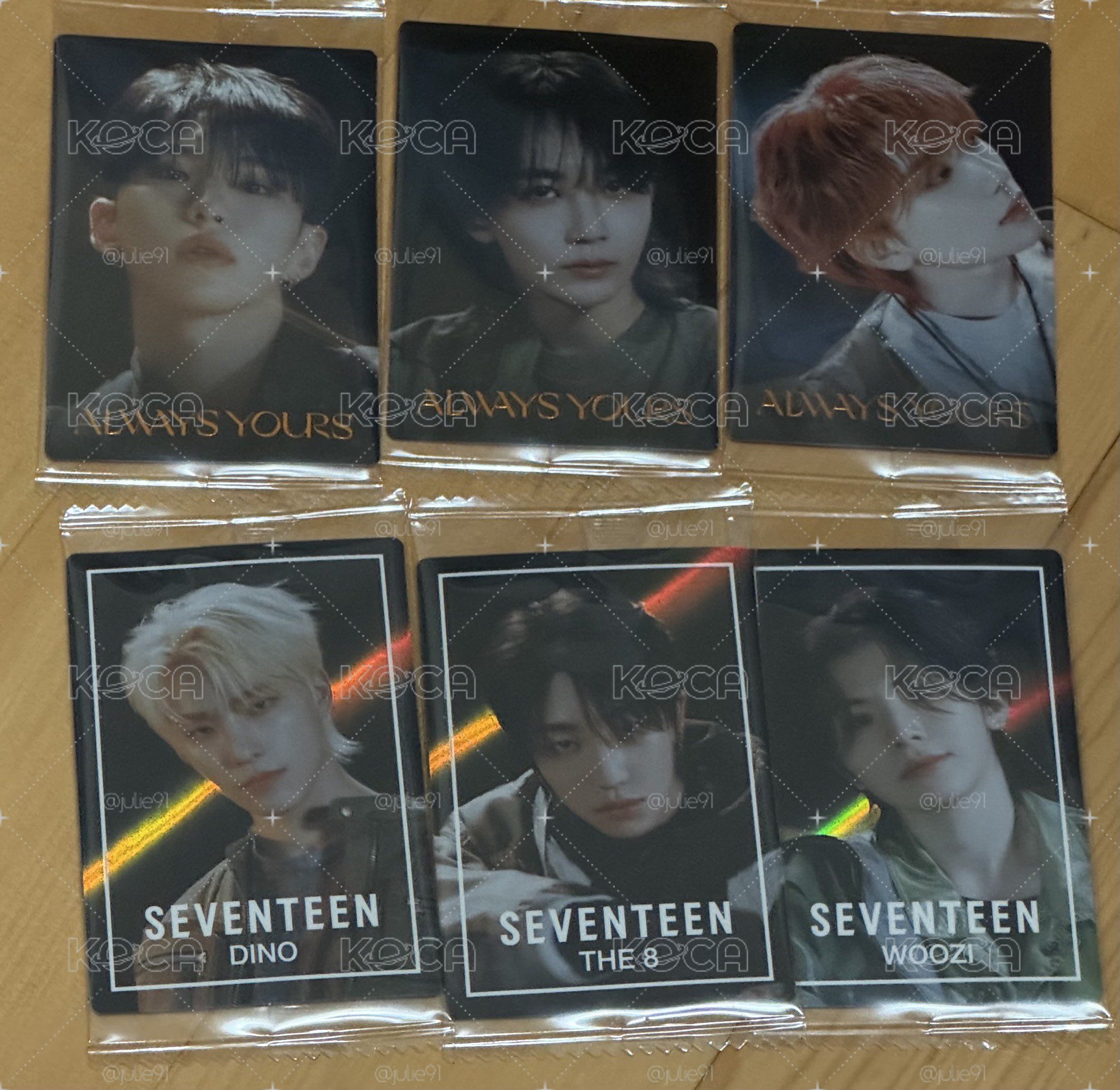 💗seventeen日本餅乾卡