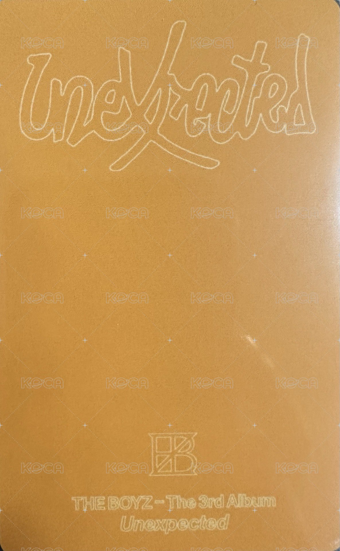 Unexpected 泡泡摩奇 幸運卡  背面