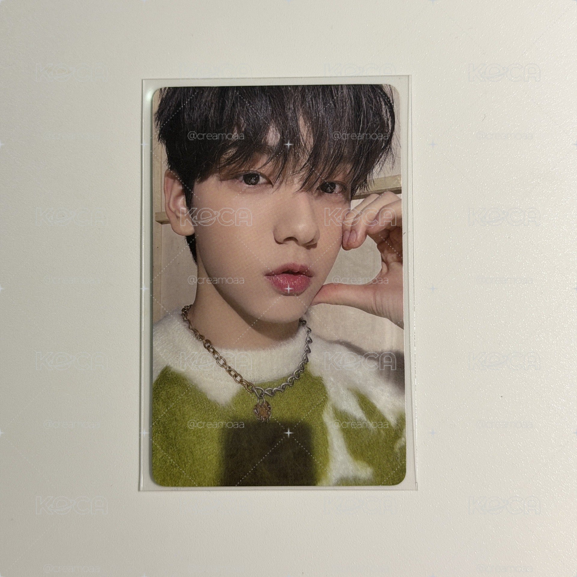 （保留中）TXT SWEET 日咖 幸運卡 綠毛衣彬 崔秀彬
