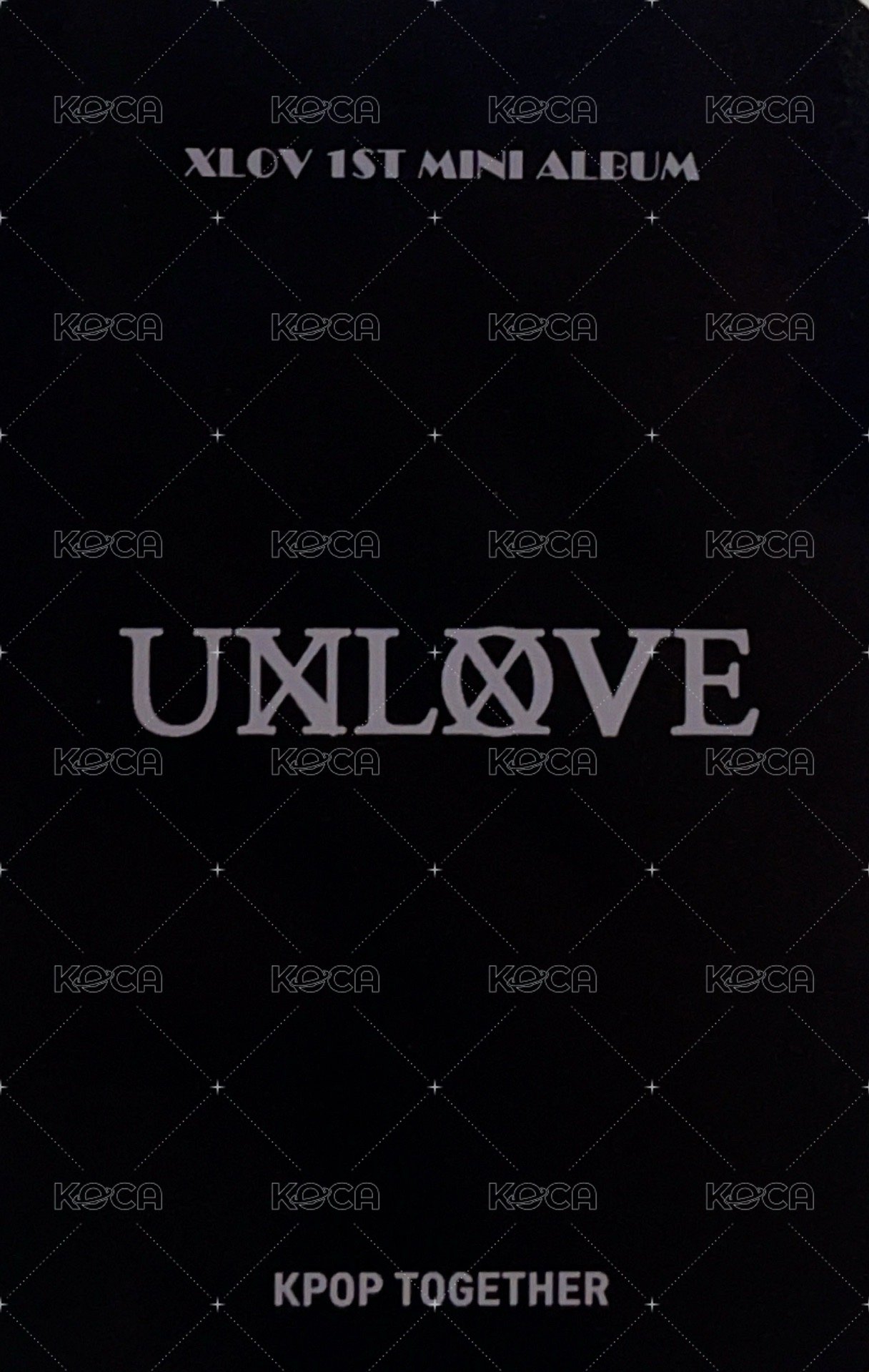 UXLXVE kpop together 線上1.0 (B ver.) 簽售卡  背面
