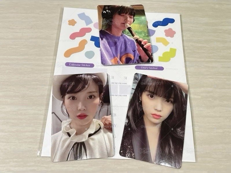 李知恩 IU 2022 年曆 貼紙 小卡