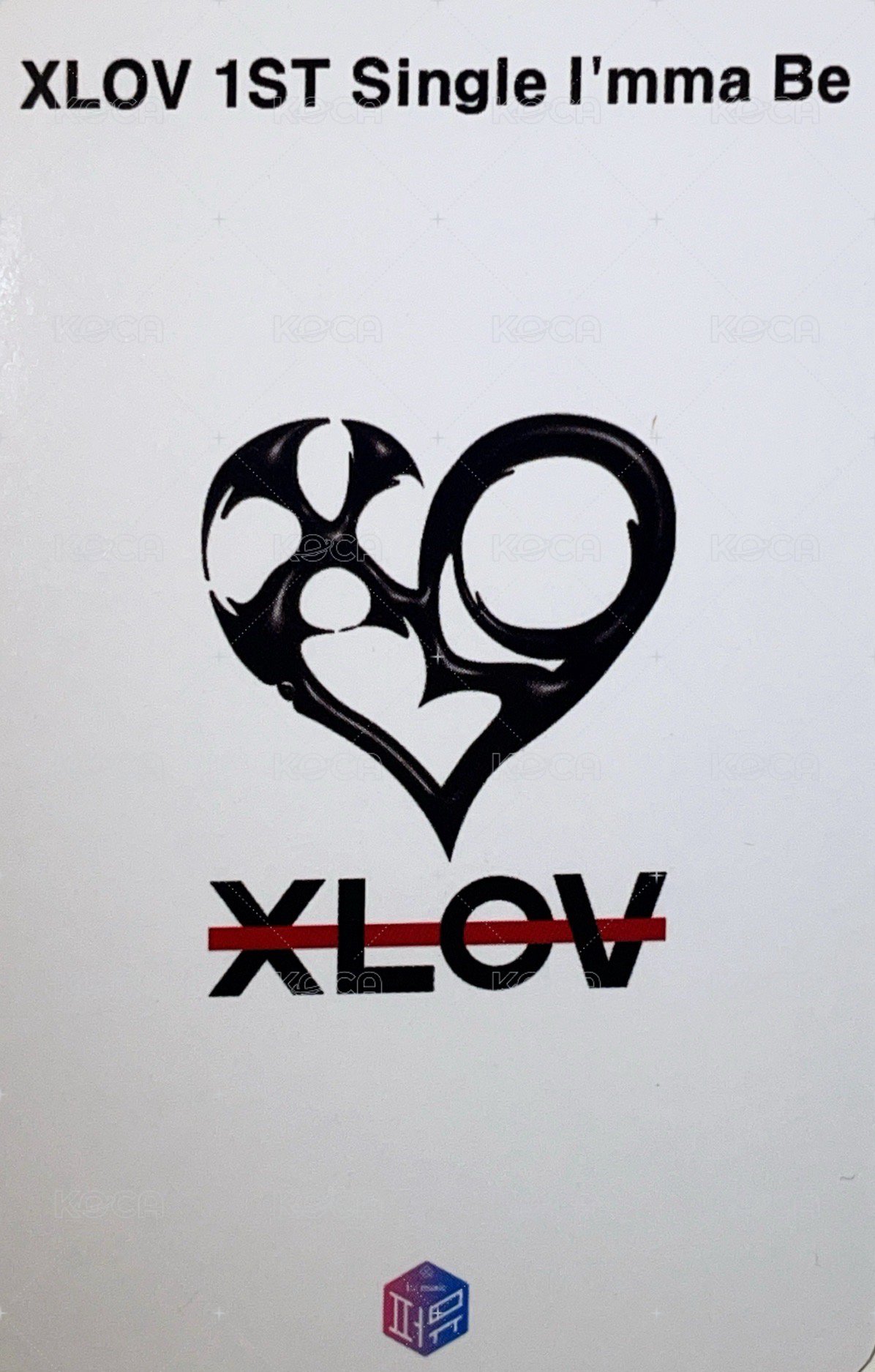 I’mma Be 1stmusic 線上3.0 簽售卡  背面