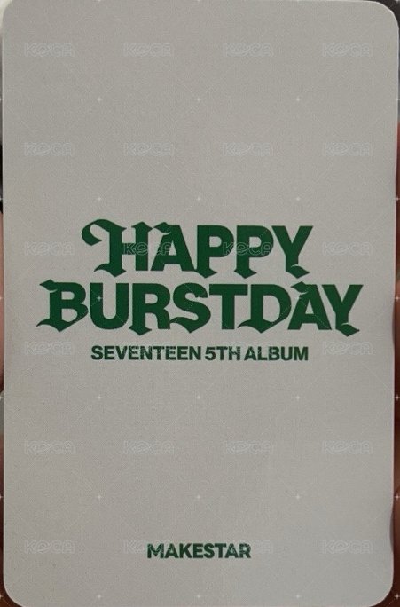 正五 ms 克拉盤 特典卡  背面