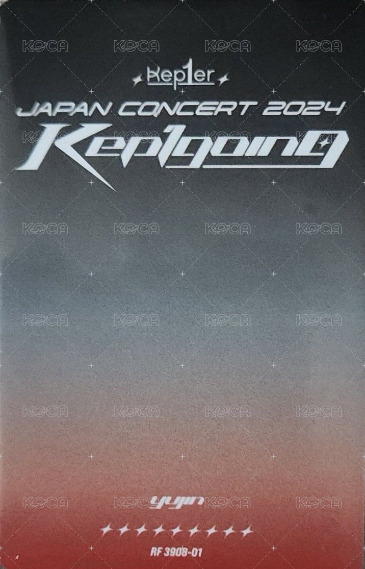 24'日巡 演唱會 DVD / CD 卡 藍光 背面