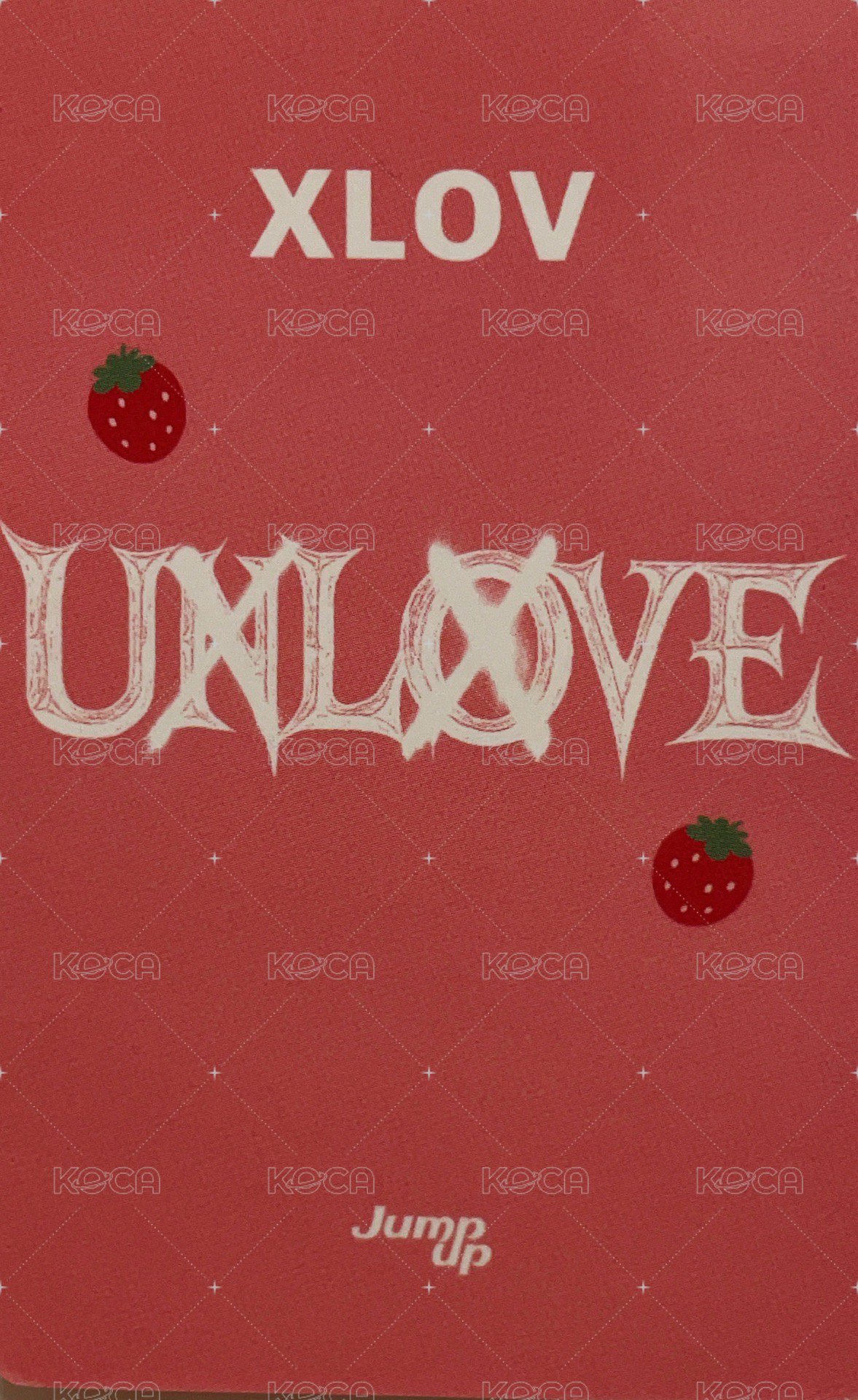 UXLXVE ju 線上6.0 簽售卡 草莓毯子 背面