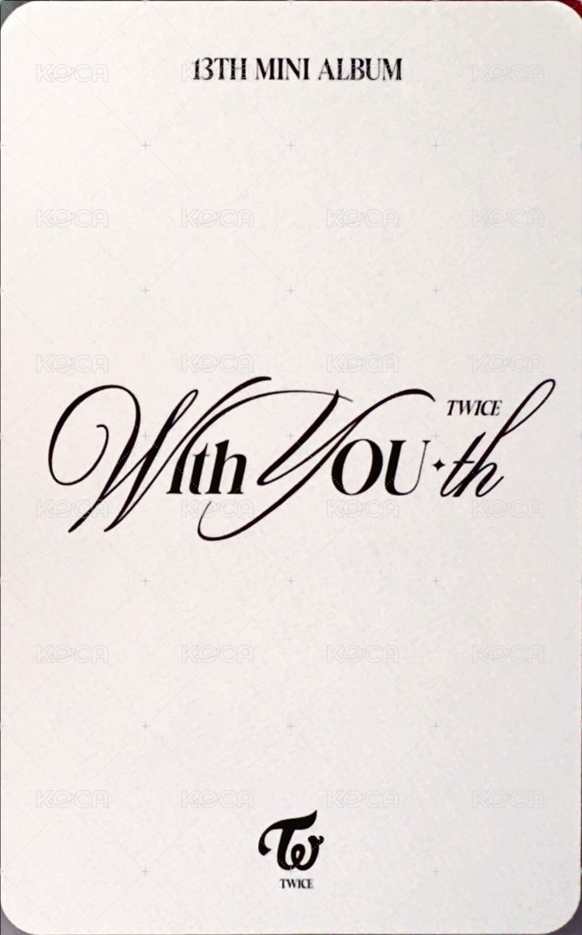 mini 13 專輯卡 電子專 背面