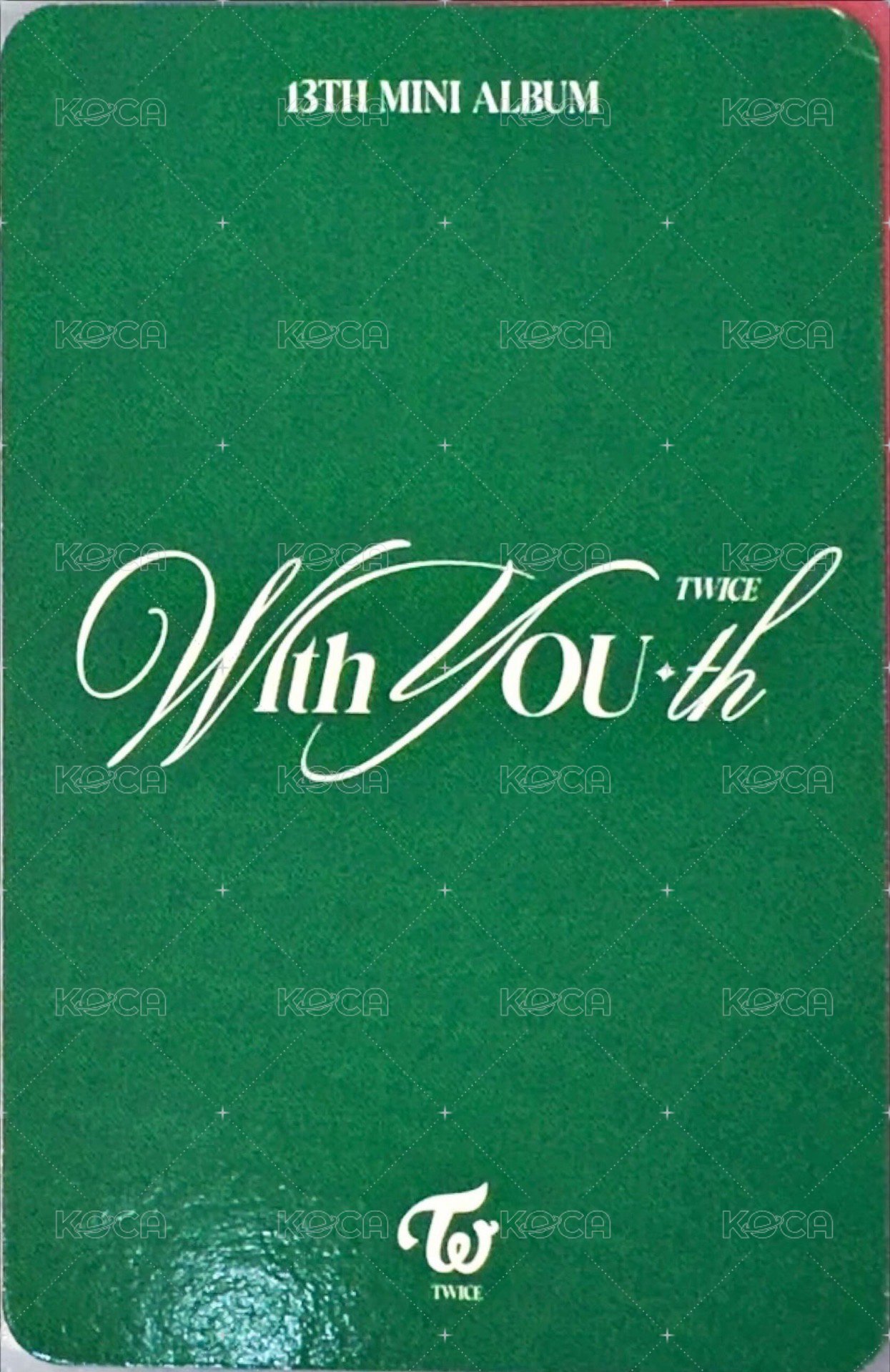 mini 13 專輯卡 電子專 背面