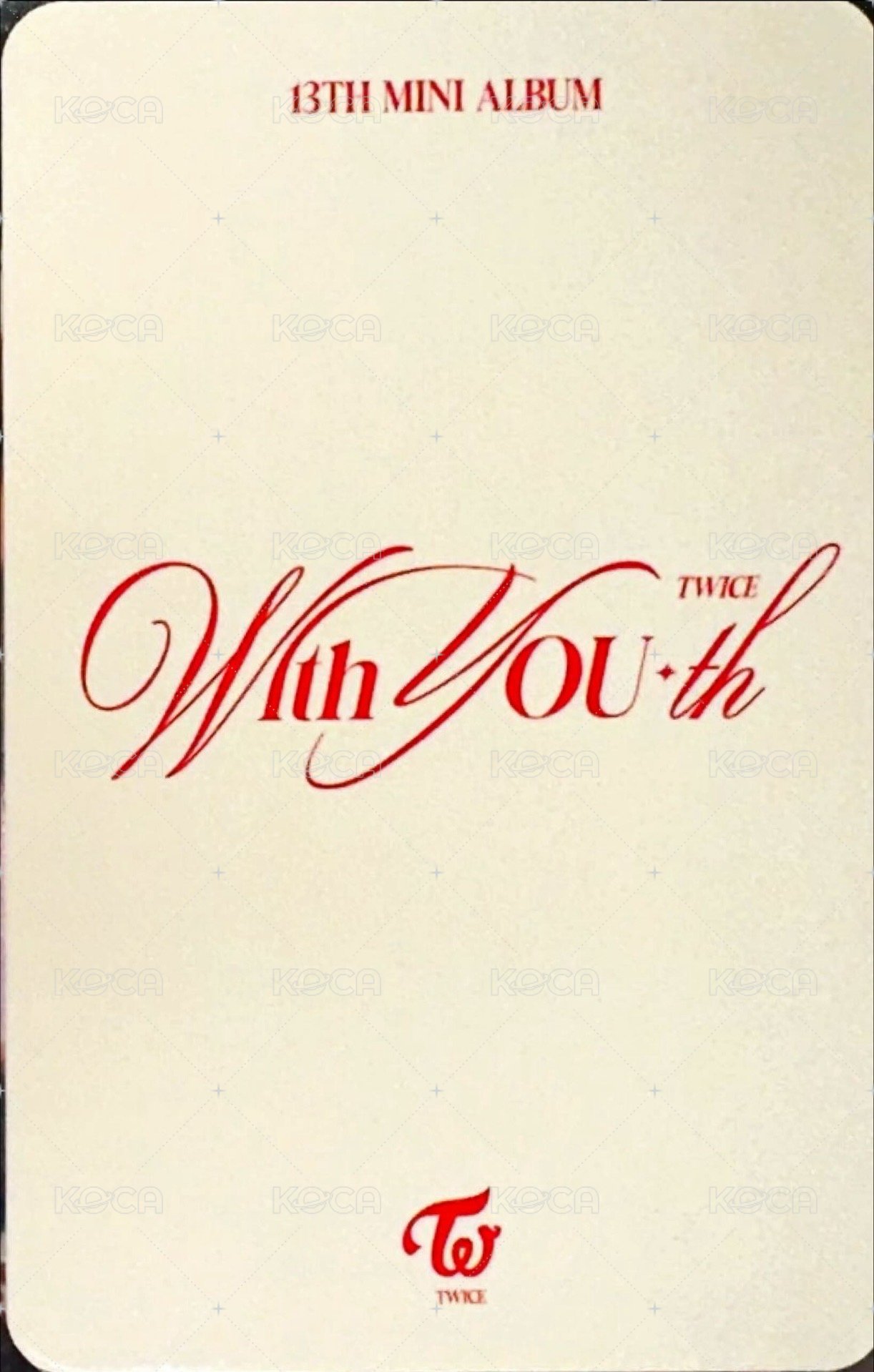 mini 13 專輯卡 電子專 背面