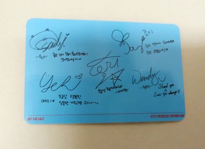 Red velvet Dumb Dumb專卡