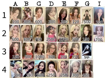 I-DLE 主刷卡 出清 早期熱貴稀有 特典卡 全員卡