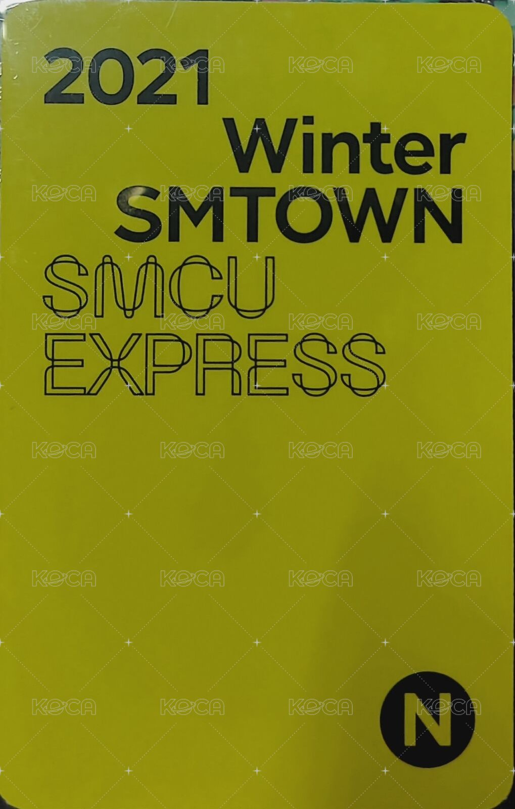 2021家族冬專 專輯卡 諾 背面