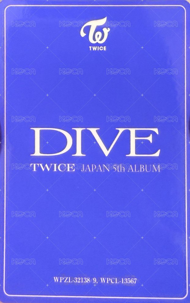 JP正規五 JYP JAPAN 專輯卡  背面