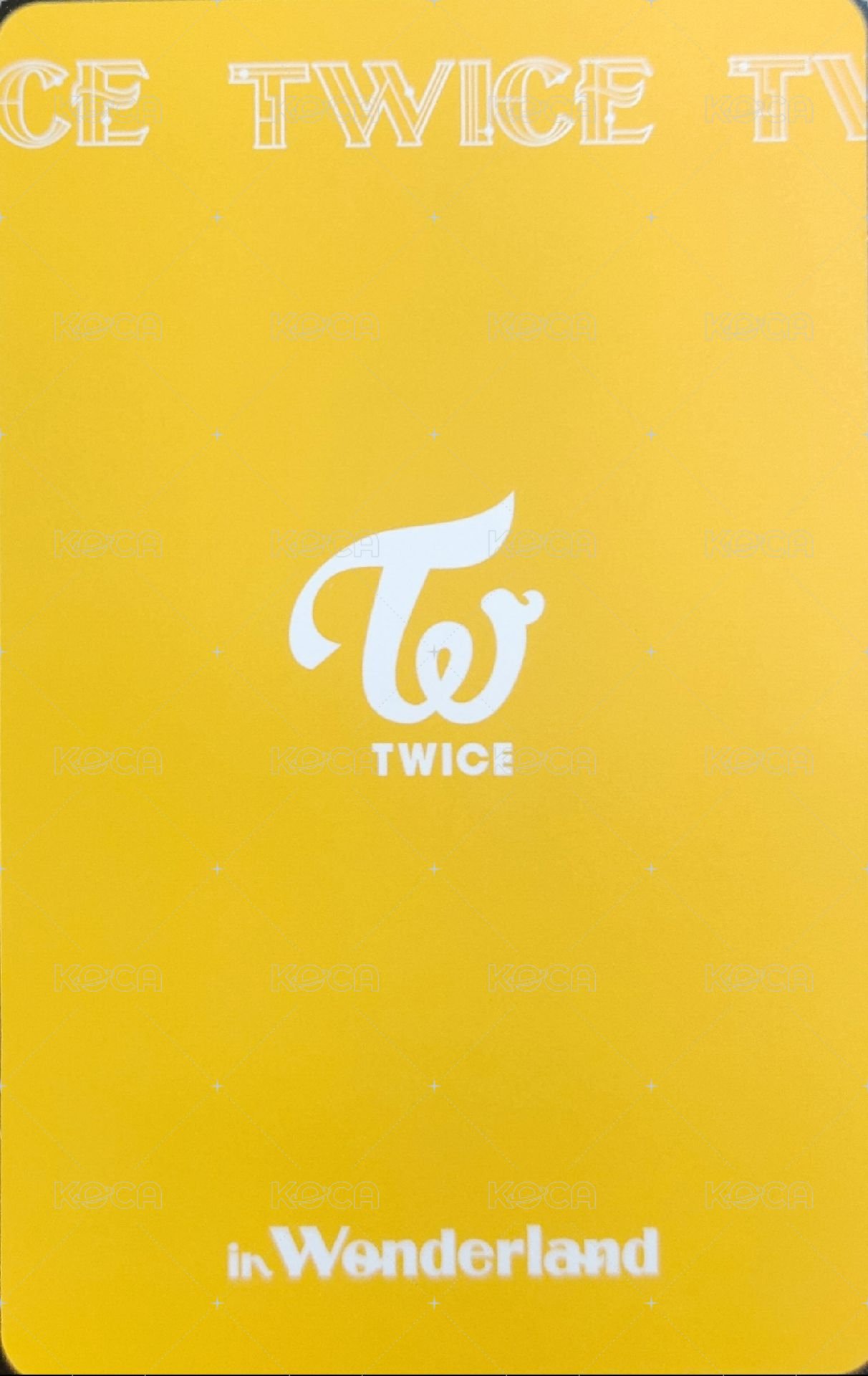 TWICE in Wonderland 周邊卡 日本小卡組 背面
