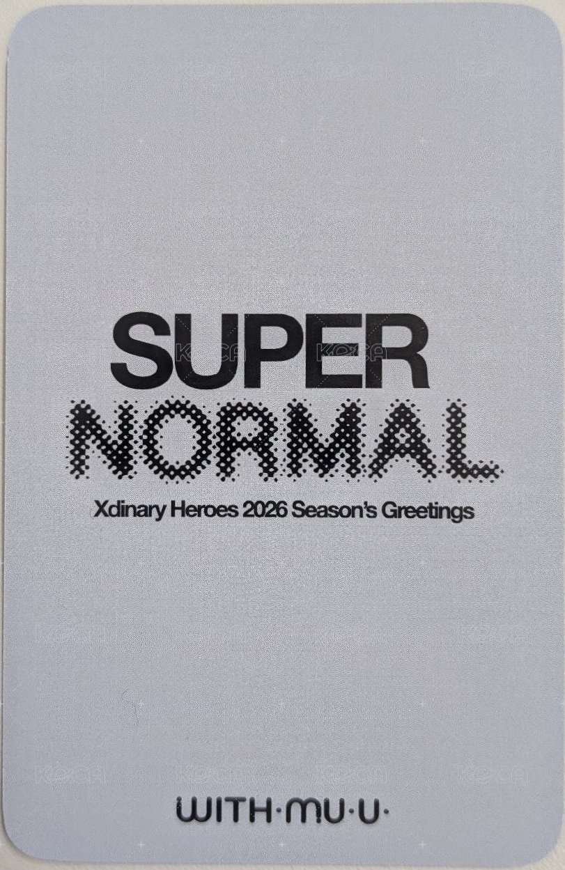 2026 年曆 wm 特典卡 虎掌 背面