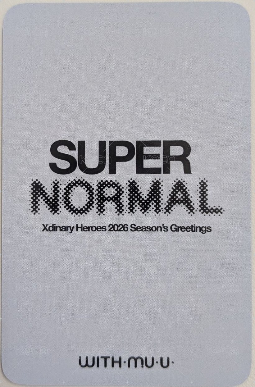 2026 年曆 wm 特典卡 虎掌 背面