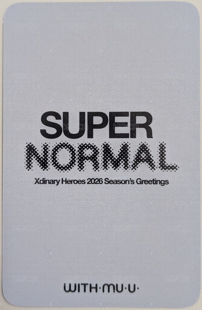 2026 年曆 wm 特典卡 虎掌 背面