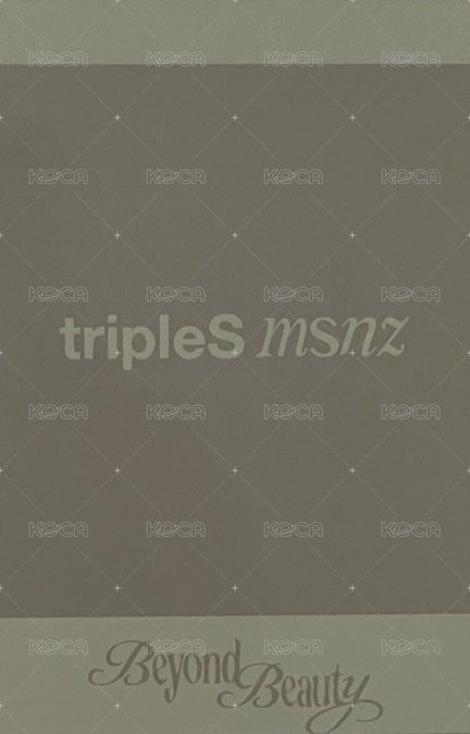 msnz<Beyond Beauty> am 線下 簽售卡  背面