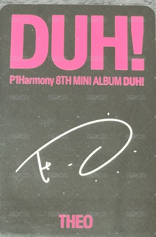 DUH   專輯卡 DUH! THEO專卡 背面