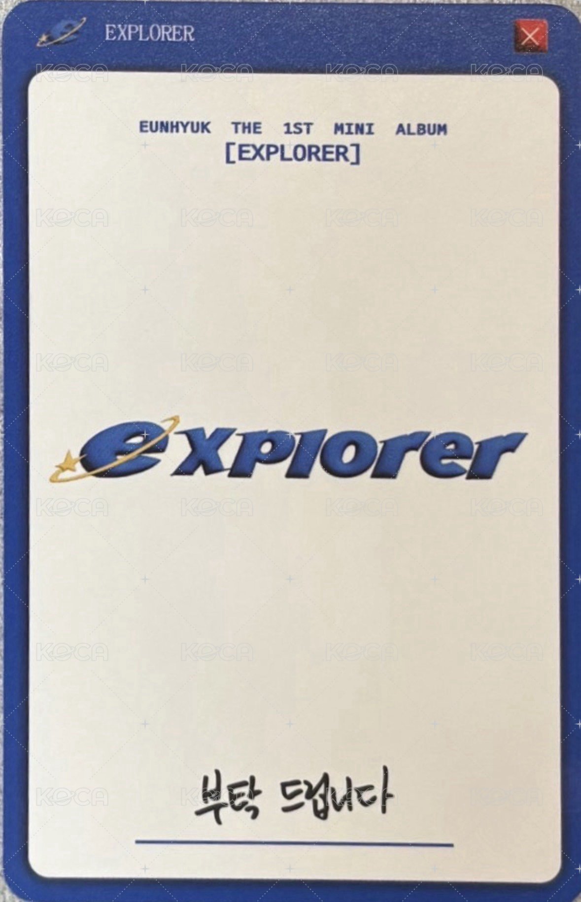 EXPLORER_POP UP STORE   幸運卡  背面