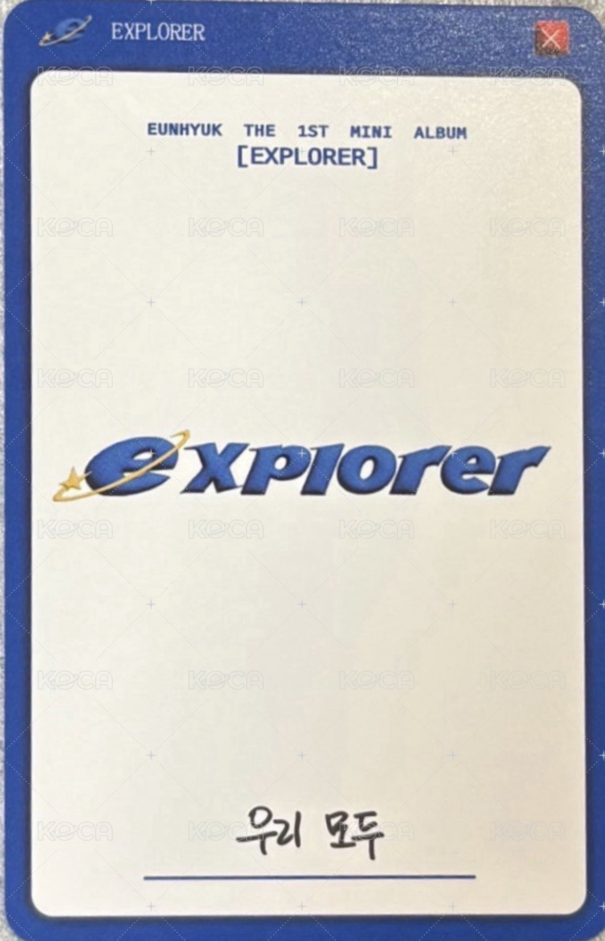 EXPLORER_POP UP STORE   幸運卡  背面