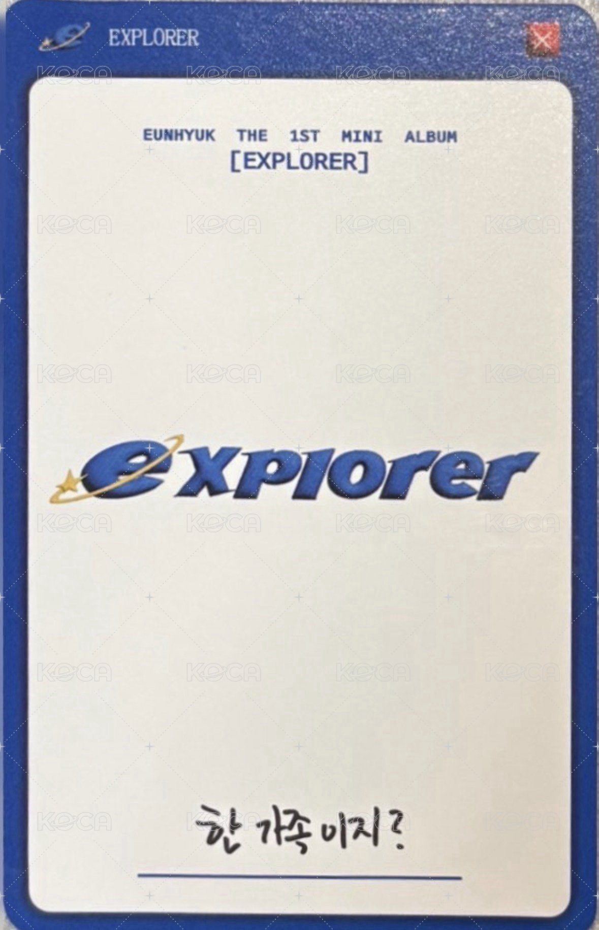 EXPLORER_POP UP STORE   幸運卡  背面