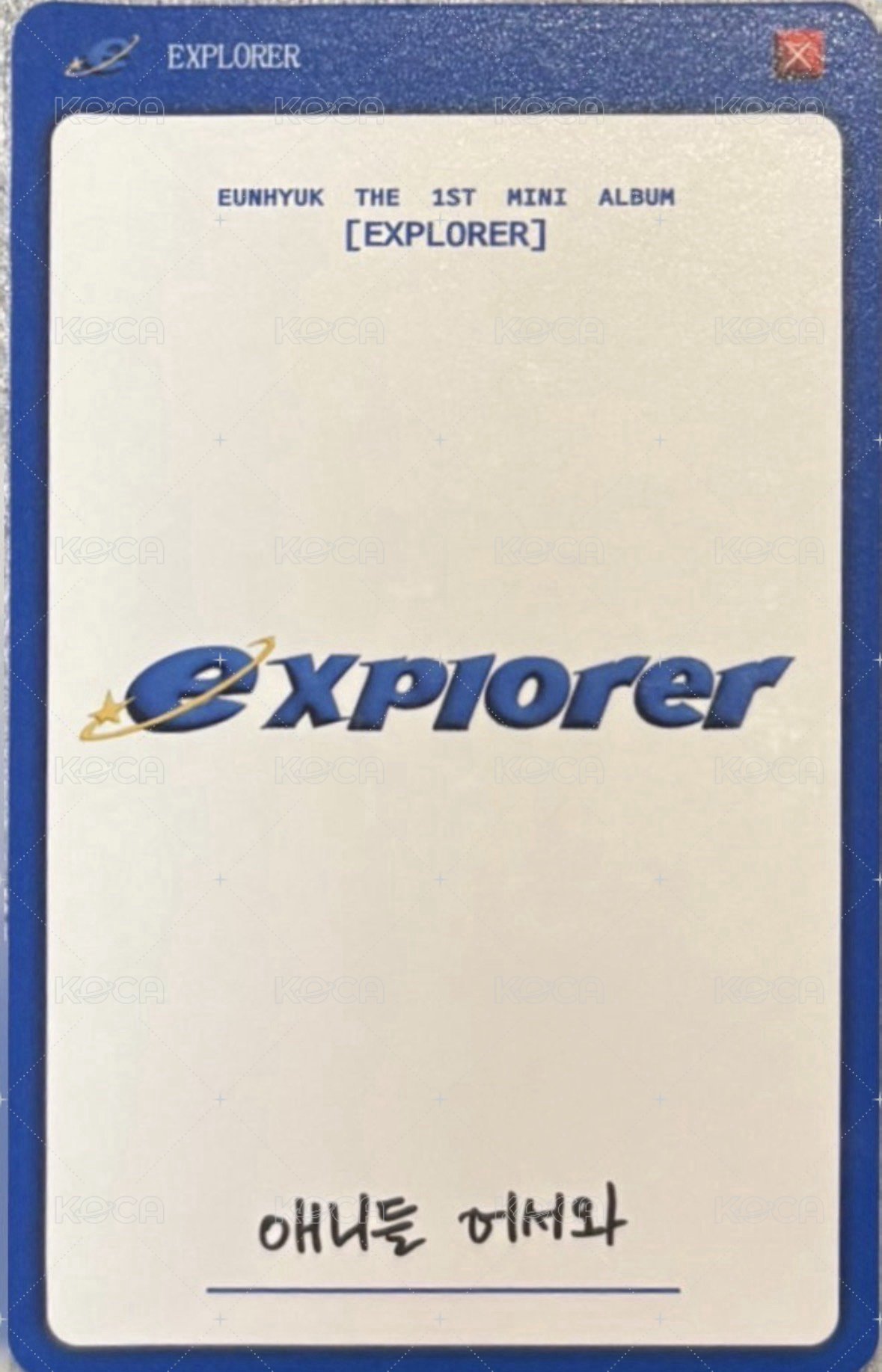 EXPLORER_POP UP STORE   幸運卡  背面