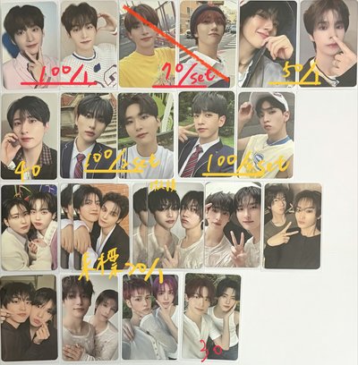 CRAVITY小卡 特典、校服寫真固配、雙人卡