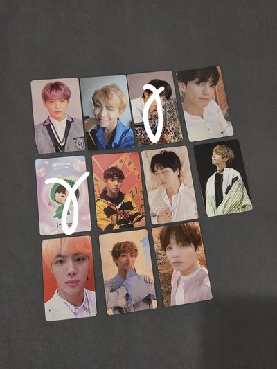 BTS 防彈 專輯卡 周邊卡 演唱會 DVD/CD卡 金南俊金碩珍鄭號錫朴智旻田柾國