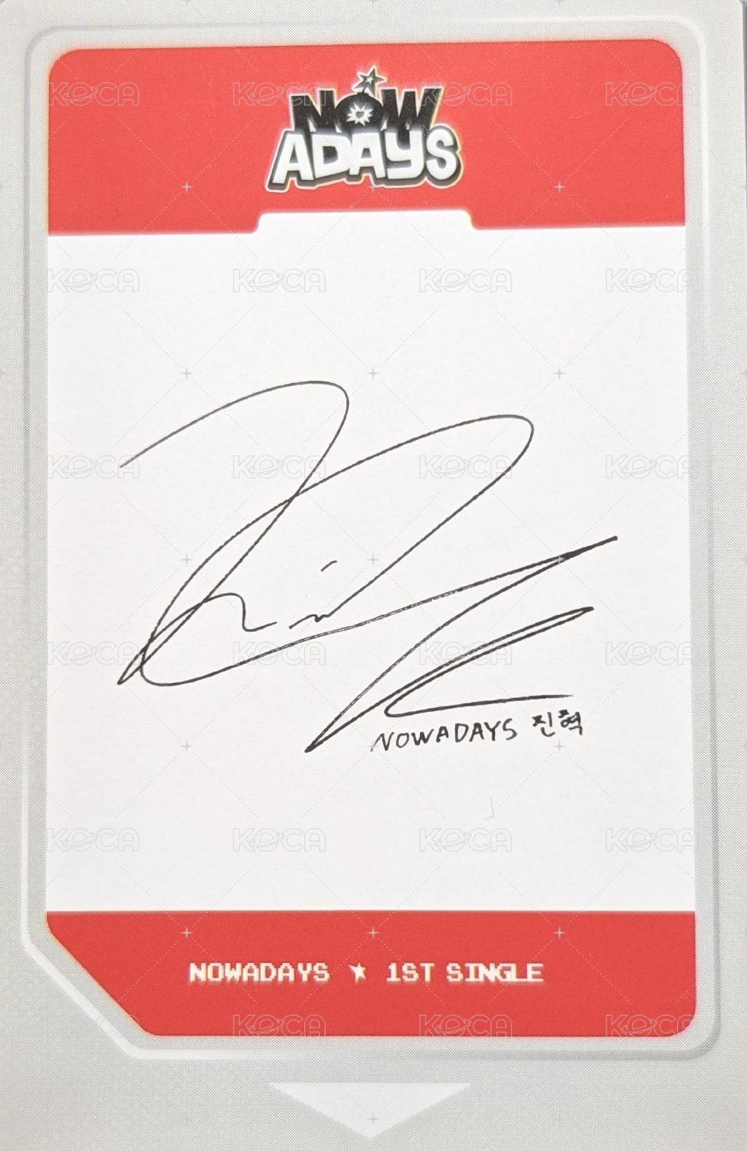 NOWADAYS 專輯卡  背面