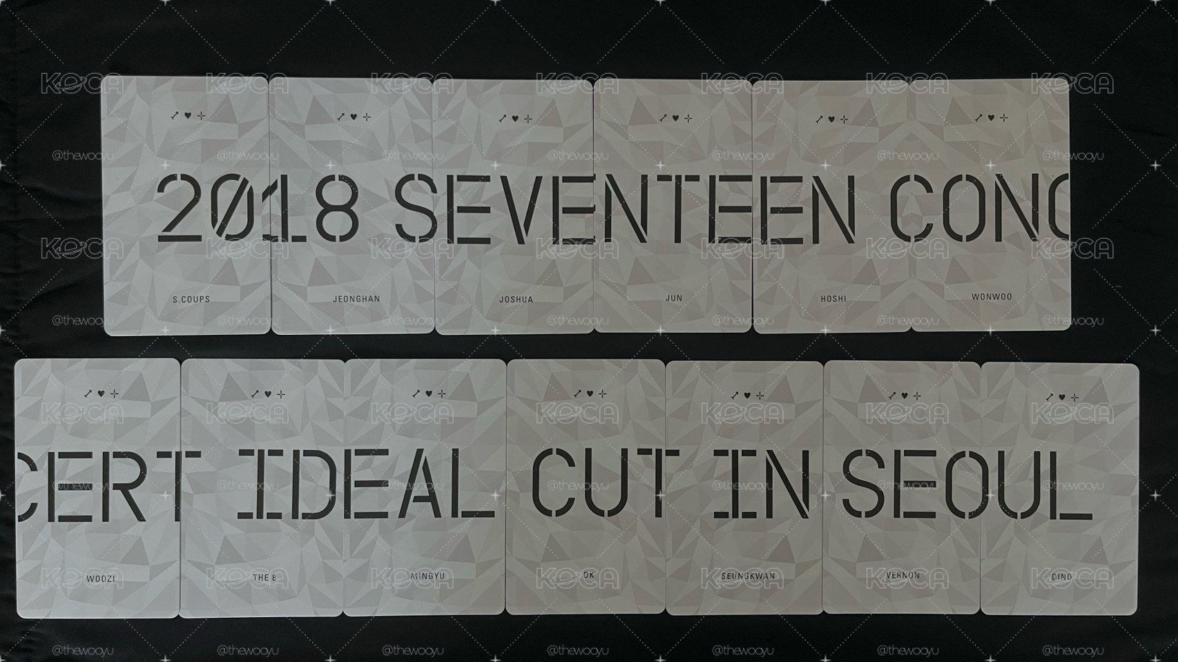 2018 SEVENTEEN CONCERT ‘IDEAL CUT’ in SEOUL BluRay小卡一組