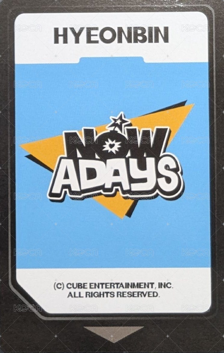 NOWADAYS 專輯卡  背面