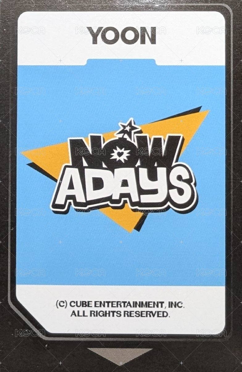 NOWADAYS 專輯卡  背面