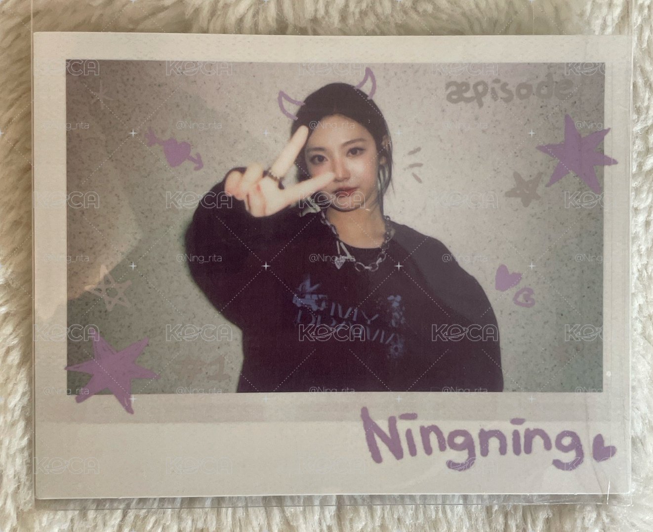 æpisode 藍版回憶錄 寧 Ningning 拍立得 橫版