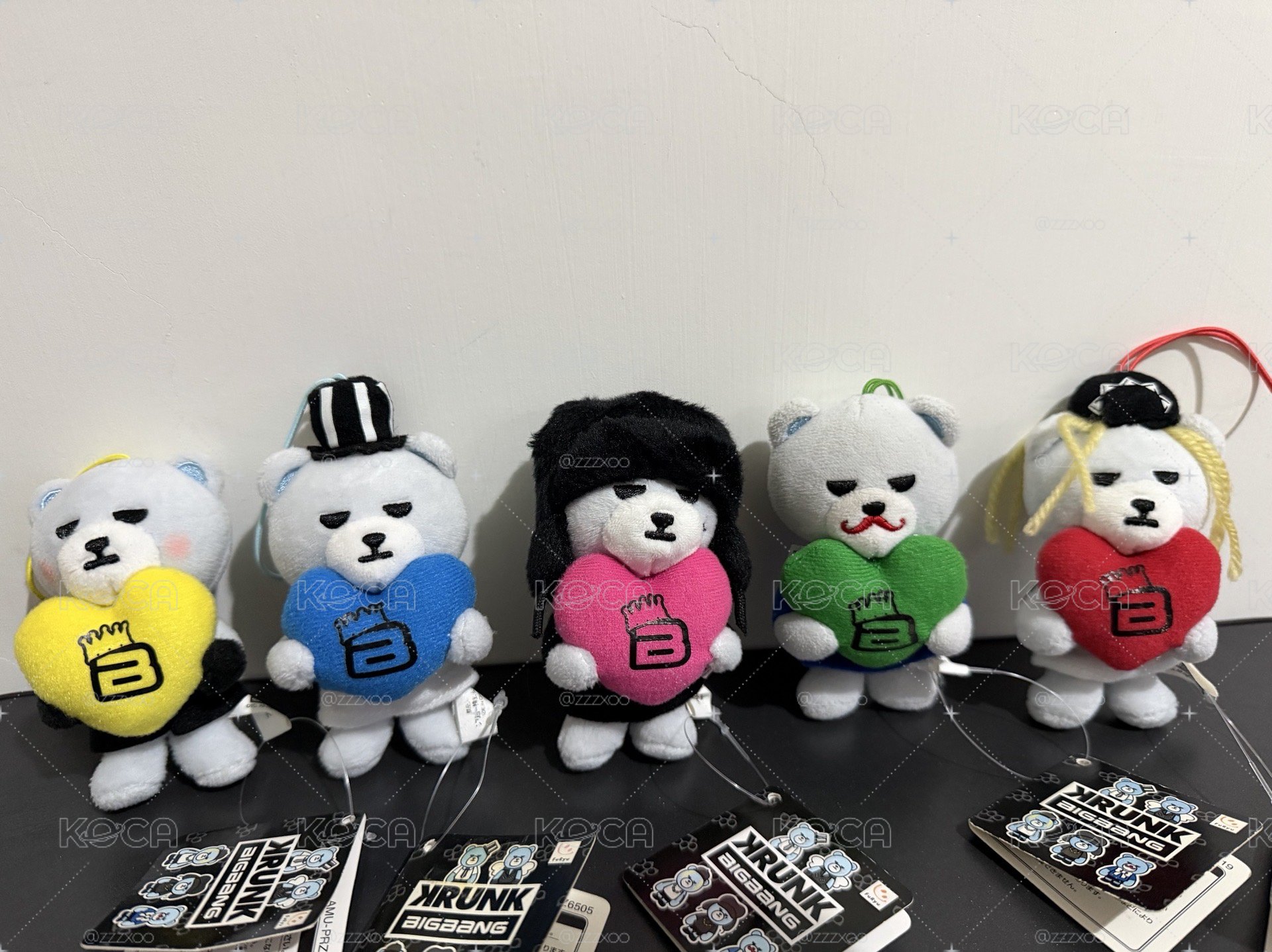 彩色抱心Krunk 五隻都有（有吊牌有標籤）