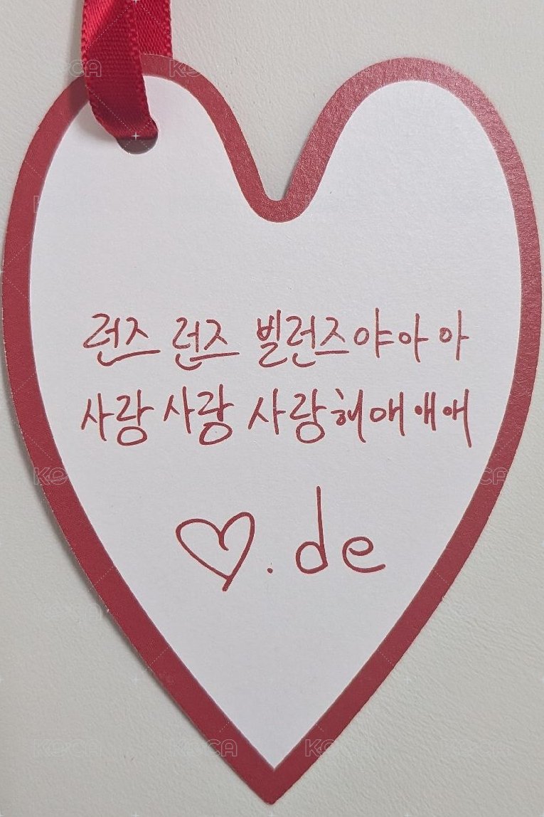 LXVE to DEATH Love Sick ver. 專輯卡 愛心訊息 背面