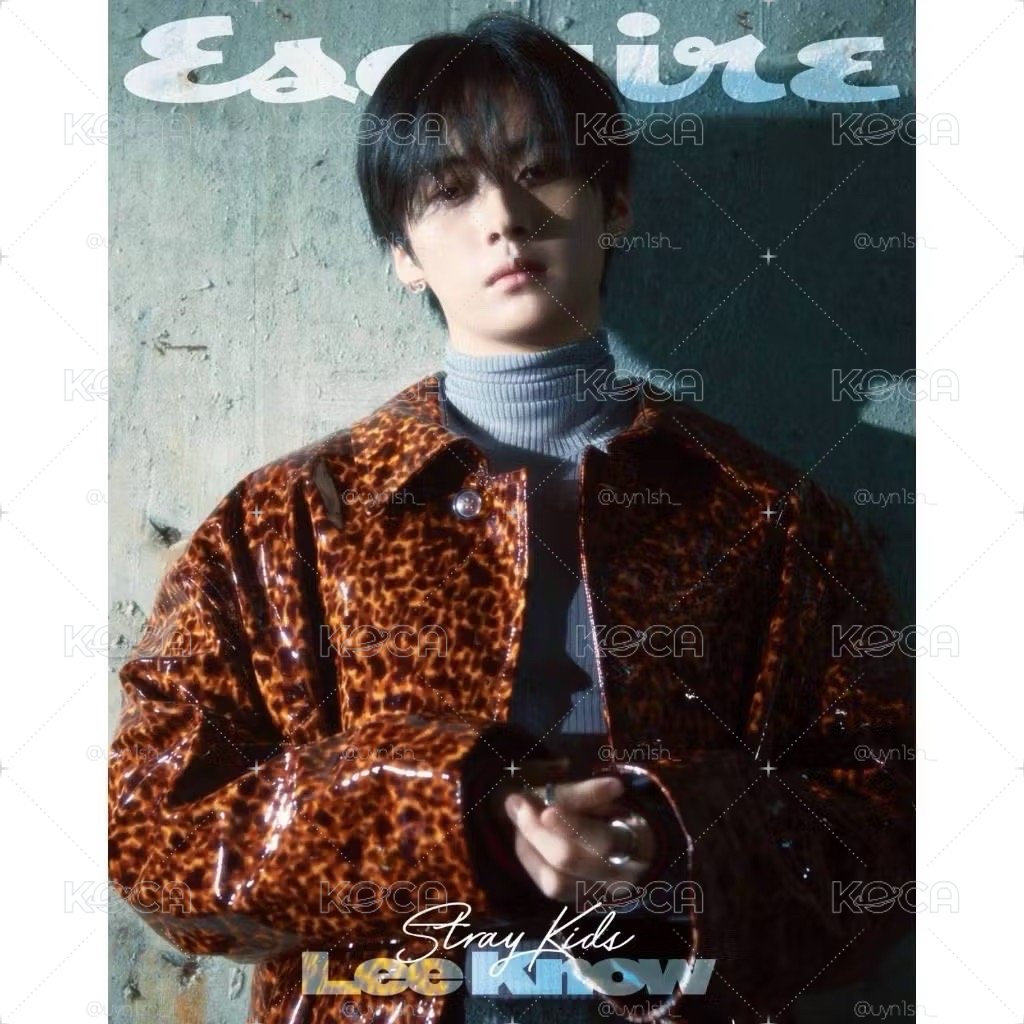 StrayKids Leeknow Esquire 2025 8月號 雜誌
